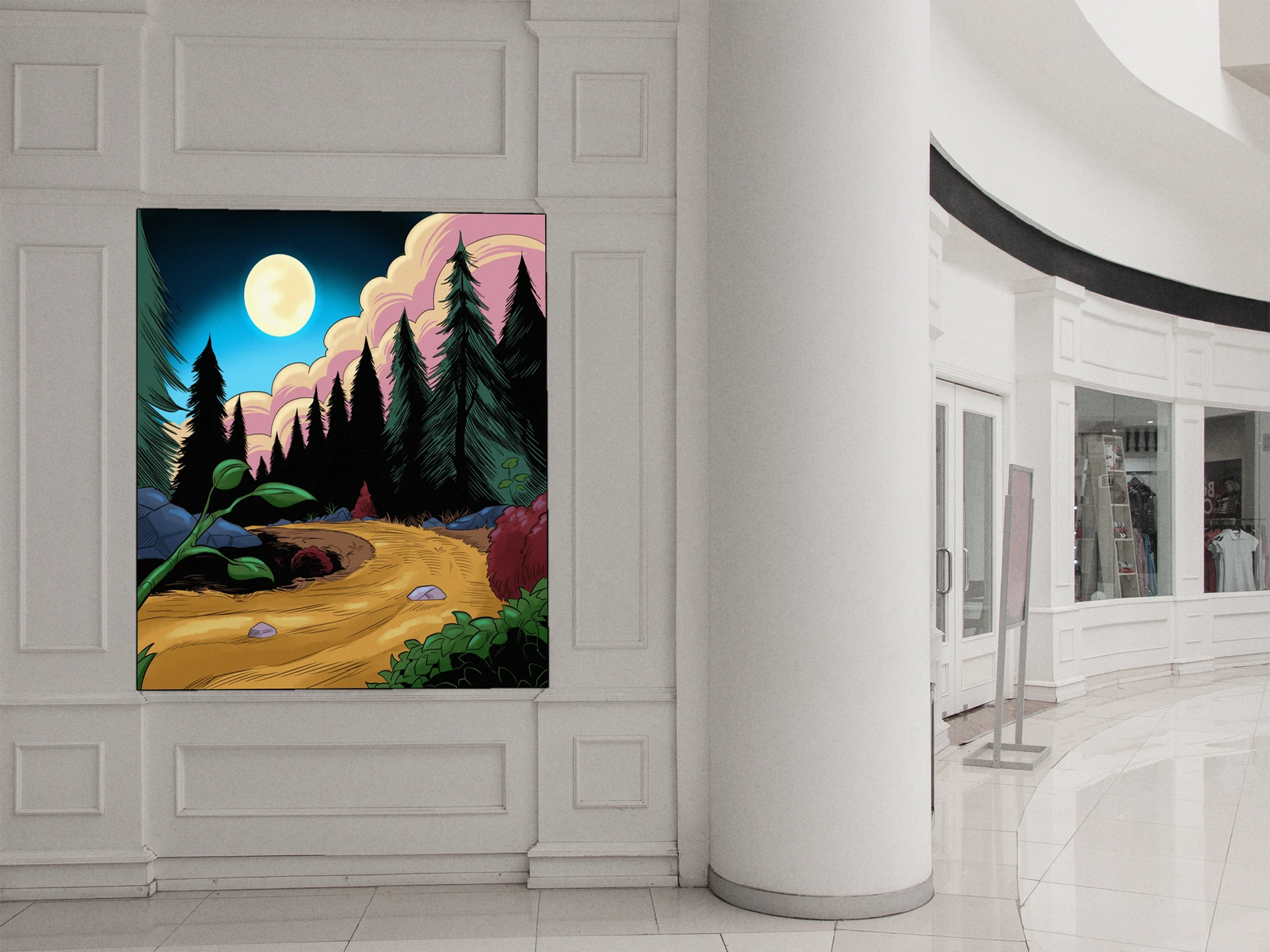 Old Logging Road Art Fantasy Canvas Artwork from Ward TCG - Image 3