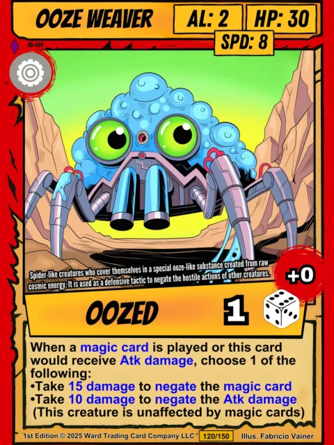 Alternative view of Ooze Weaver Fantasy Wall Art from Ward TCG