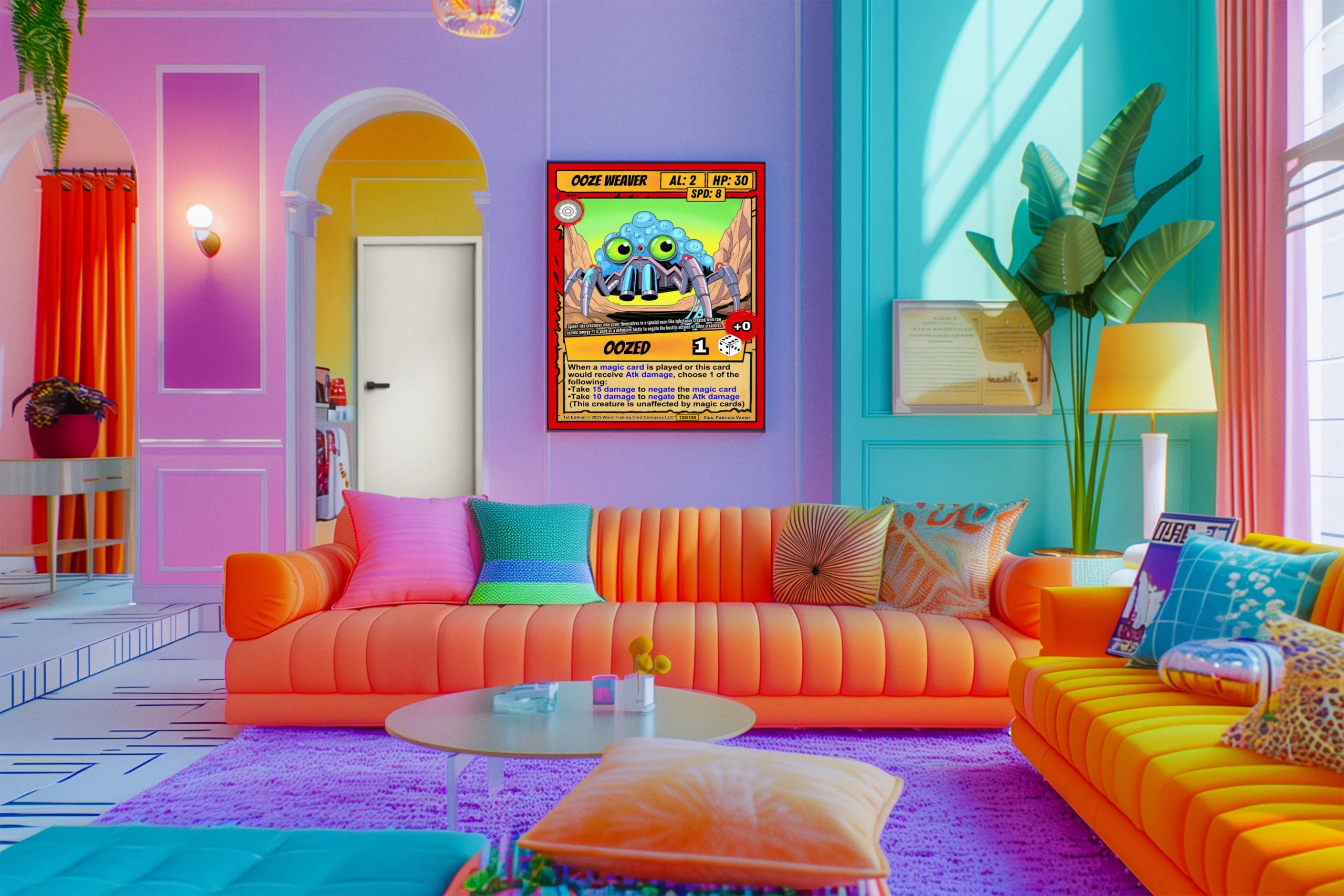 Ooze Weaver Fantasy Wall Art from Ward TCG - Image 4