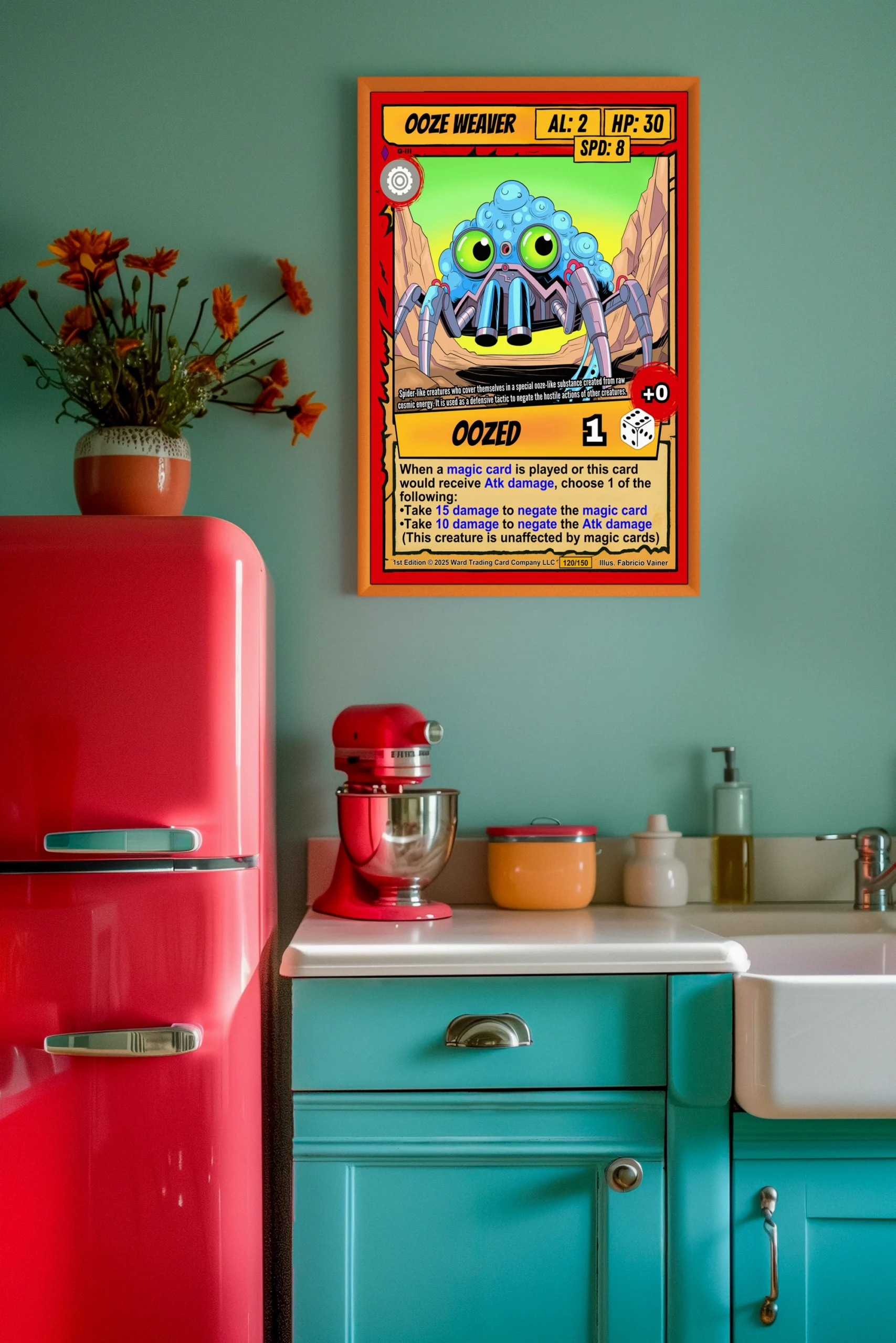 Ooze Weaver Fantasy Wall Art from Ward TCG