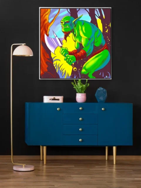 Orc Art Fantasy Canvas Print from Ward TCG