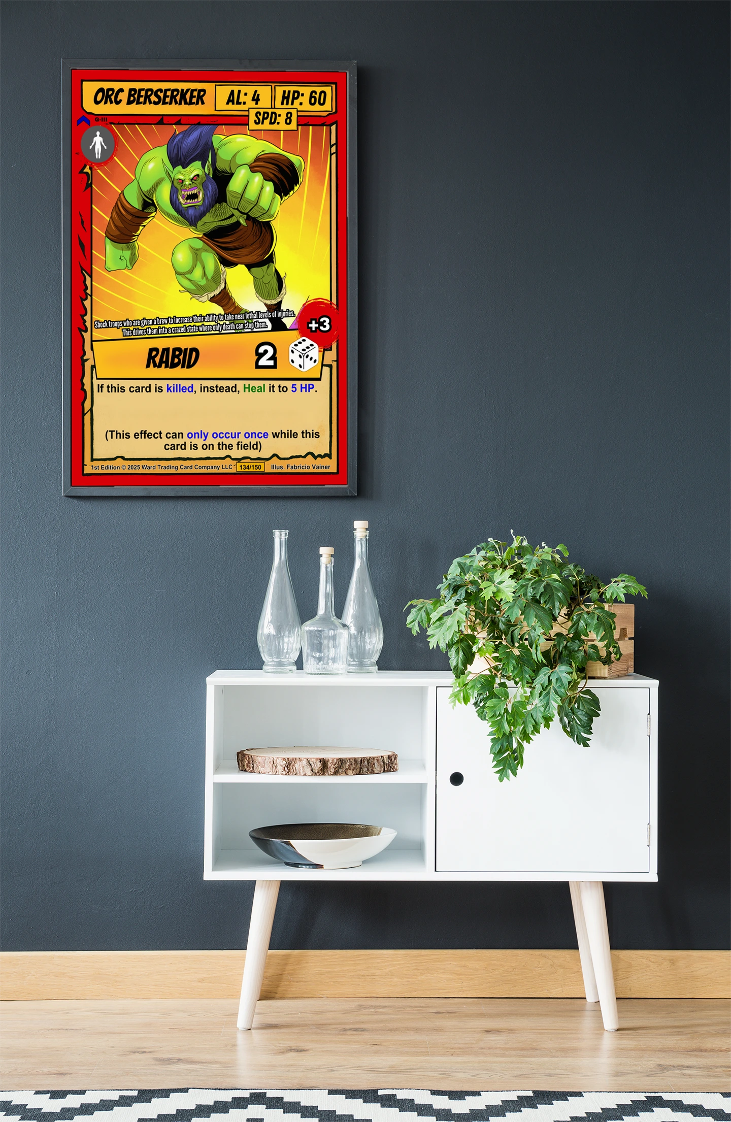 Orc Berserker Canvas Art Print from Ward TCG - Image 3