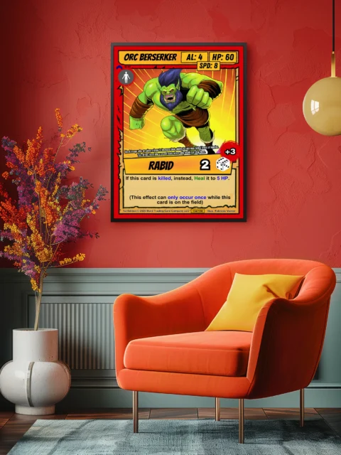 Orc Berserker Canvas Art Print from Ward TCG