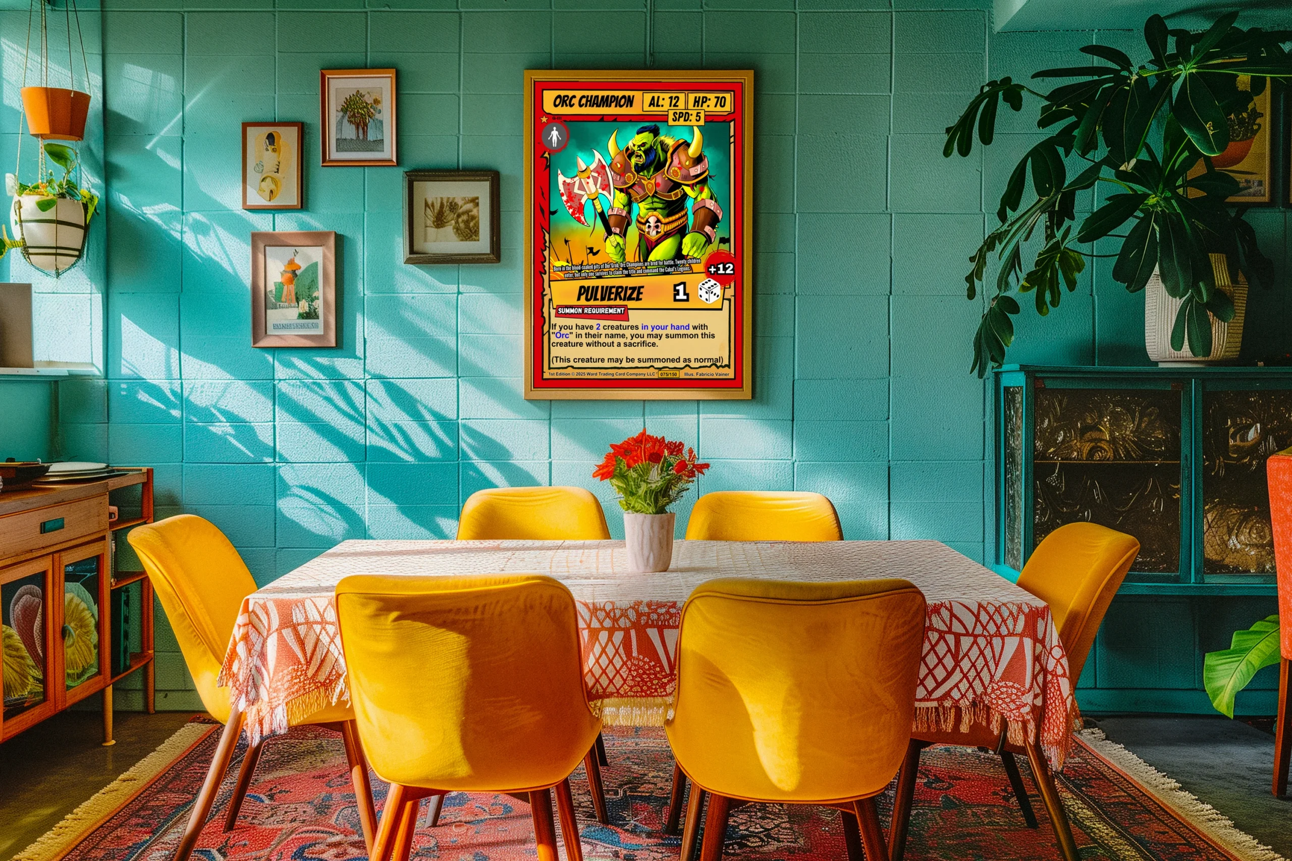 Orc Champion Fantasy Art Print from Ward TCG - Image 3