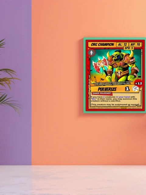 Orc Champion Fantasy Art Print from Ward TCG