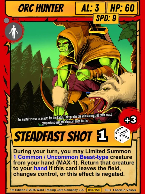 Alternative view of Orc Hunter Canvas Wall Art from Ward TCG