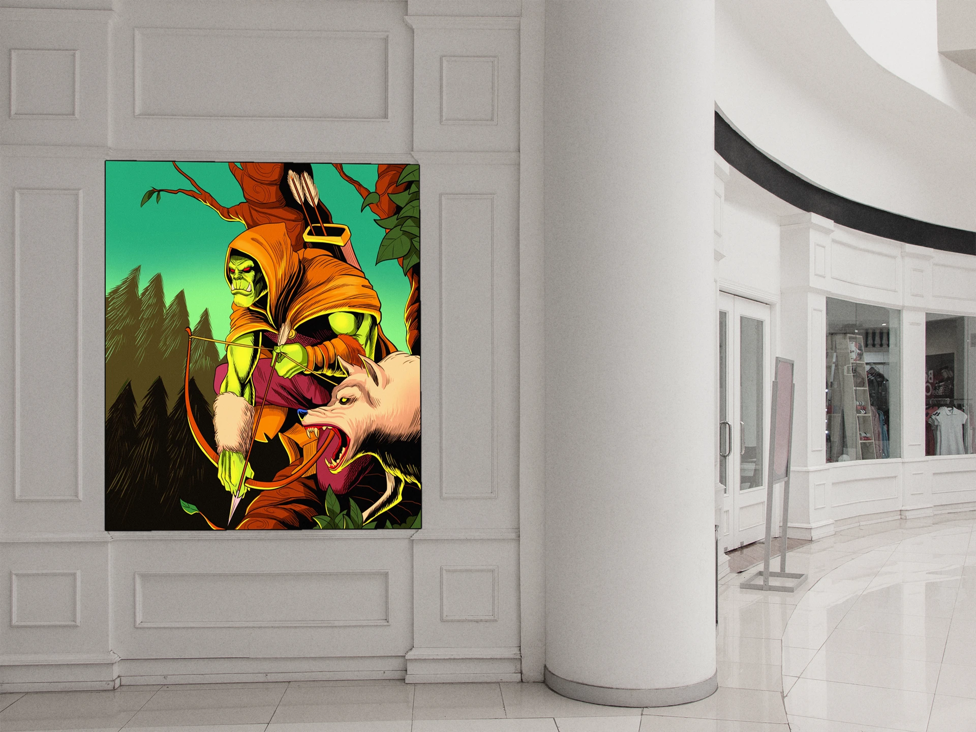 Orc Hunter Art Fantasy Art Print from Ward TCG