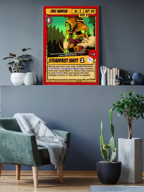 Orc Hunter Canvas Wall Art from Ward TCG