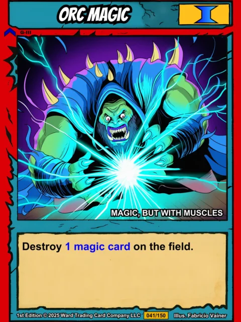Alternative view of Orc Magic Gallery Archival Print from Ward TCG