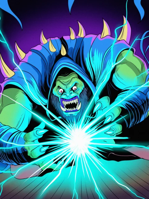 Alternative view of Orc Magic Art Canvas Wall Art from Ward TCG