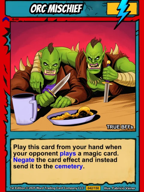 Alternative view of Orc Mischief Canvas Print from Ward TCG