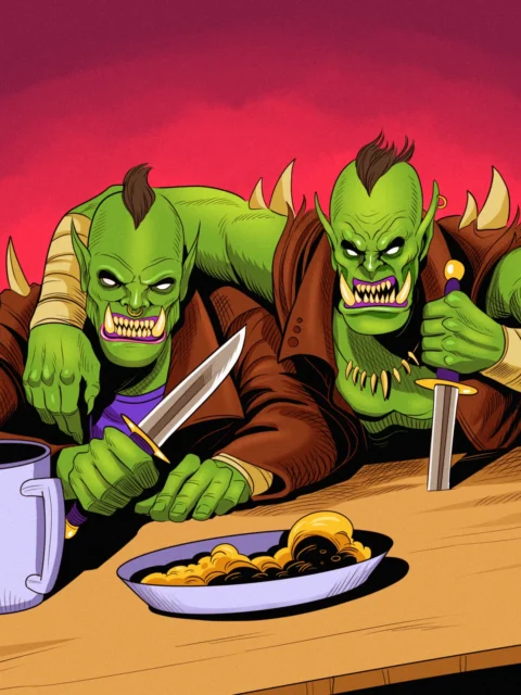 Alternative view of Orc Mischief Art Gallery Archival Print from Ward TCG