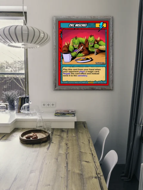Orc Mischief Canvas Print from Ward TCG