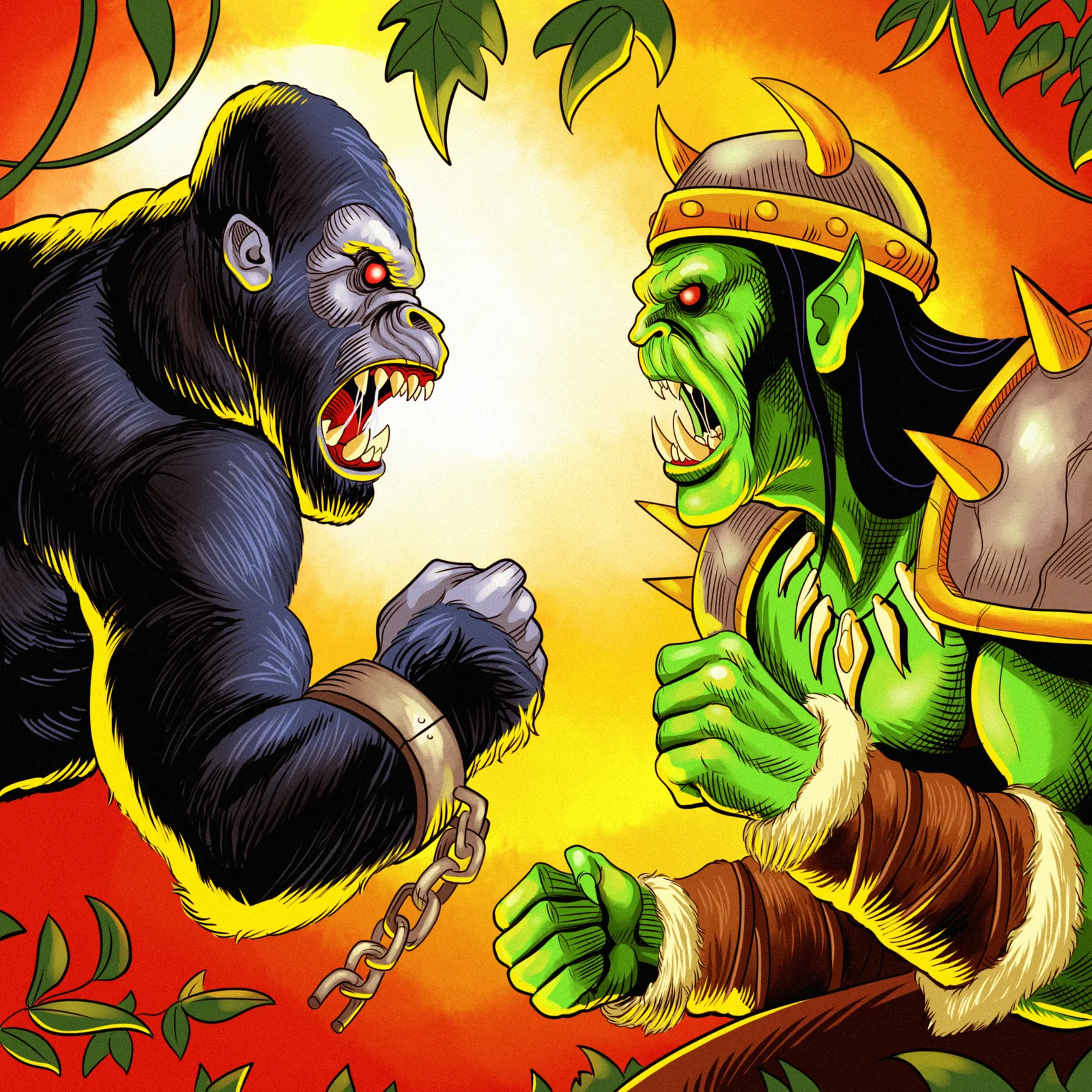 Orcs Vs Apes Art Gallery Canvas Print from Ward TCG - Image 2