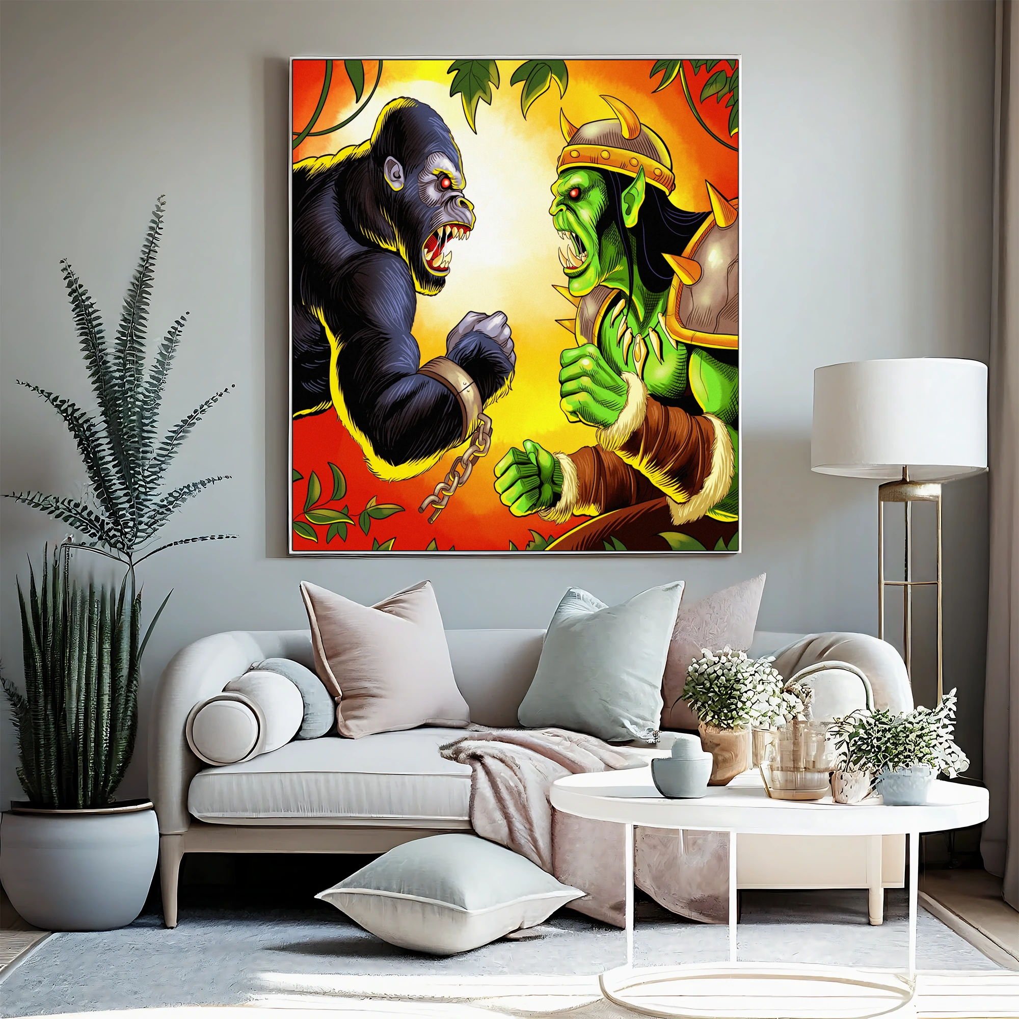 Orcs Vs Apes Art Gallery Canvas Print from Ward TCG - Image 4