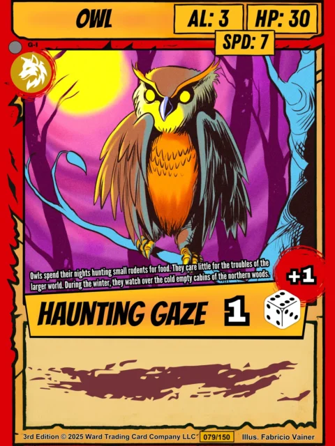 Alternative view of Owl Fantasy Wall Art from Ward TCG