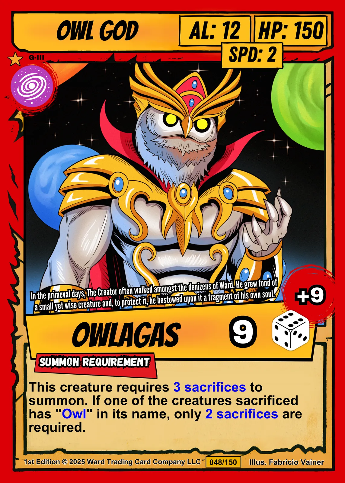 Owl God Fantasy Wall Art from Ward TCG - Image 2