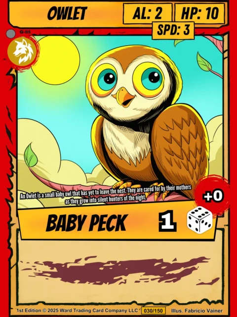 Alternative view of Owlet Canvas Art Print from Ward TCG