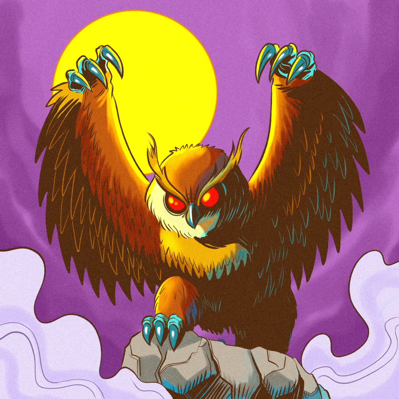 Owlverine Art Fine Art Canvas from Ward TCG - Image 2