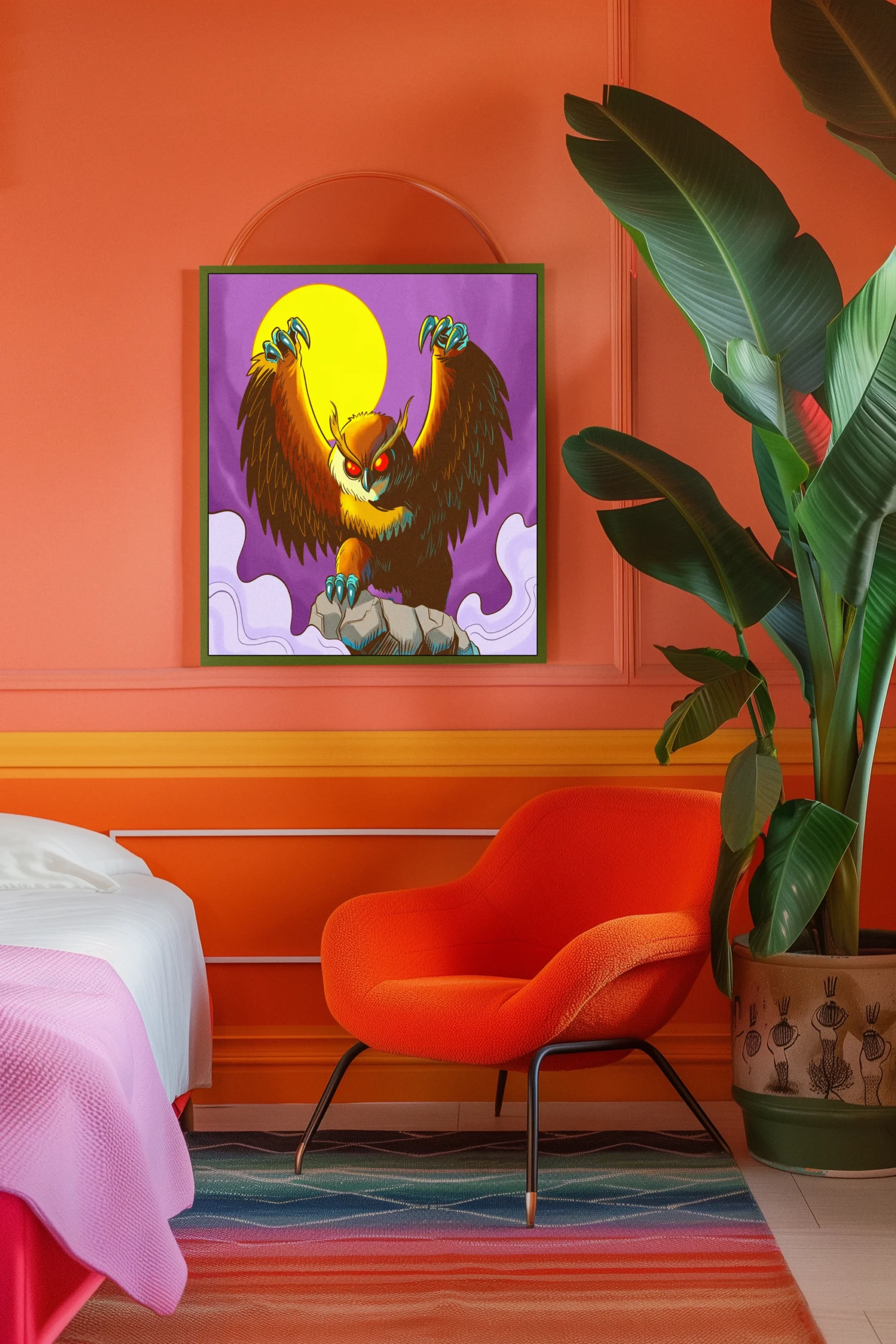 Owlverine Art Fine Art Canvas from Ward TCG - Image 3