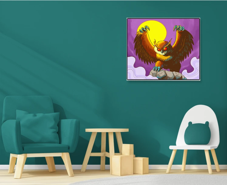 Owlverine Art Fine Art Canvas from Ward TCG - Image 5