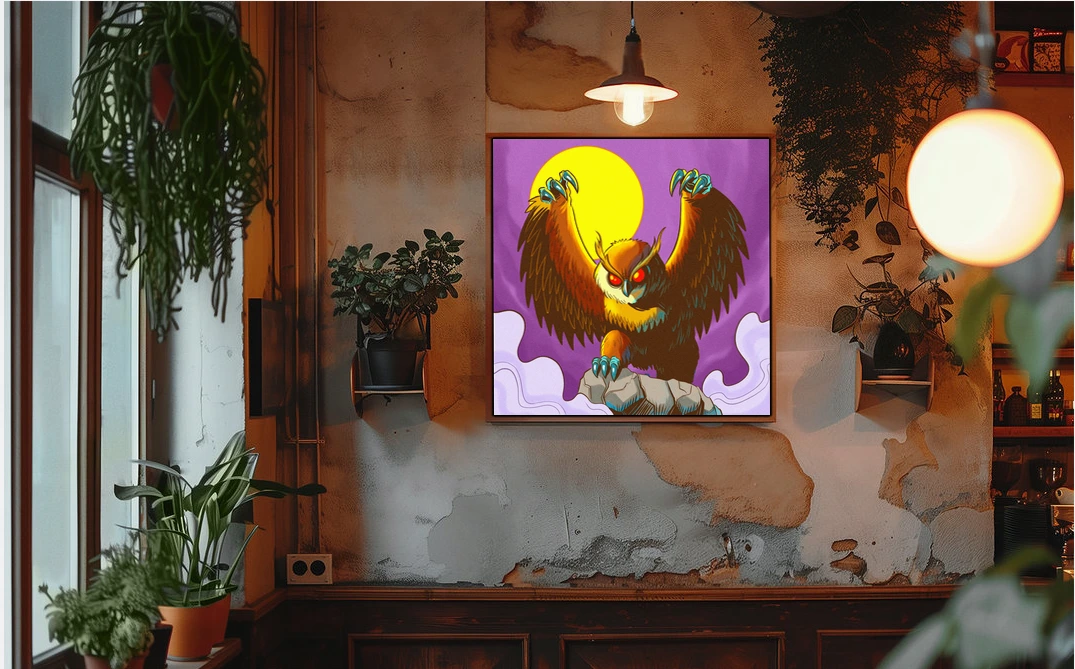 Owlverine Art Fine Art Canvas from Ward TCG