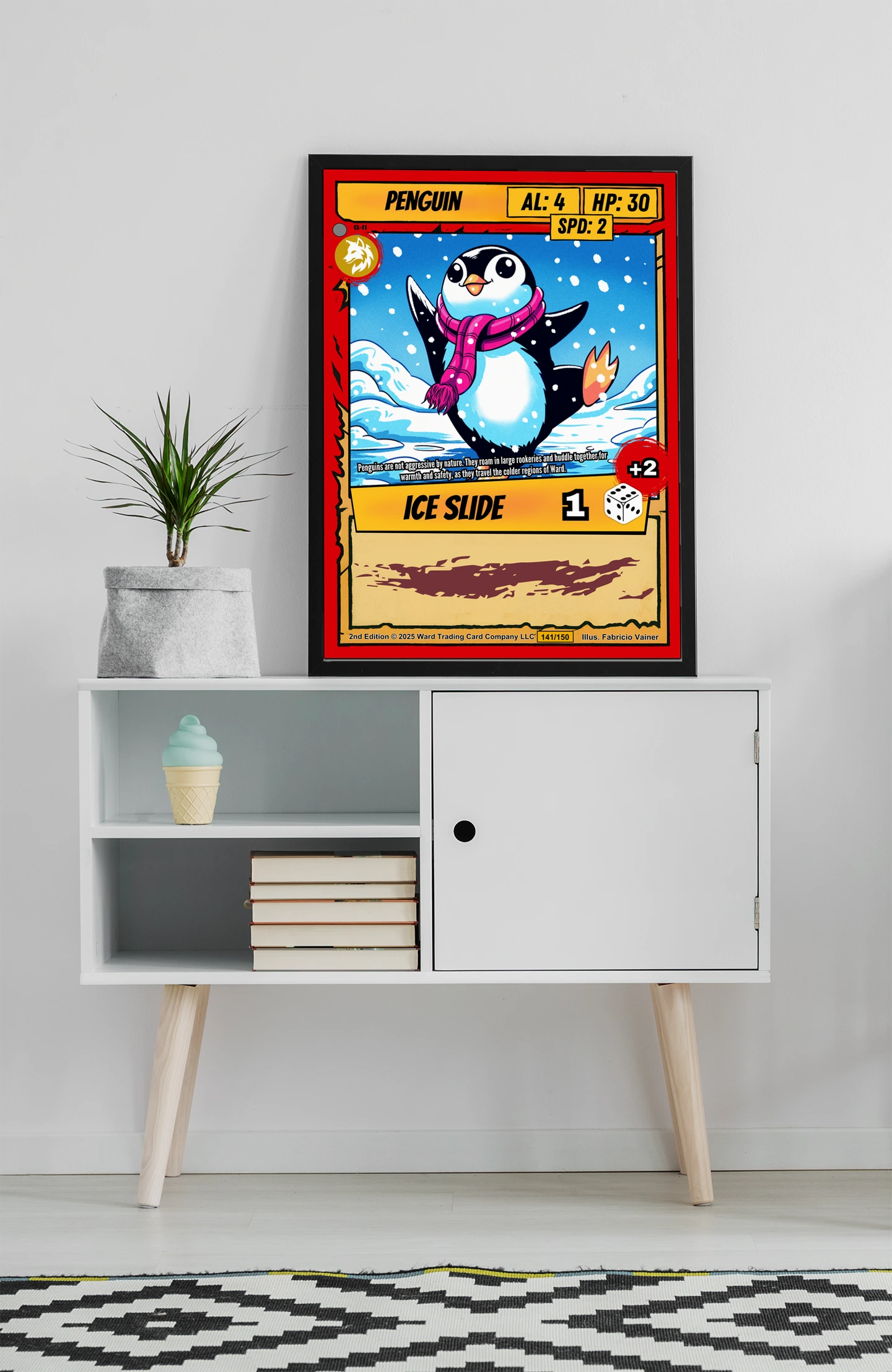 Penguin Fantasy Canvas Artwork from Ward TCG