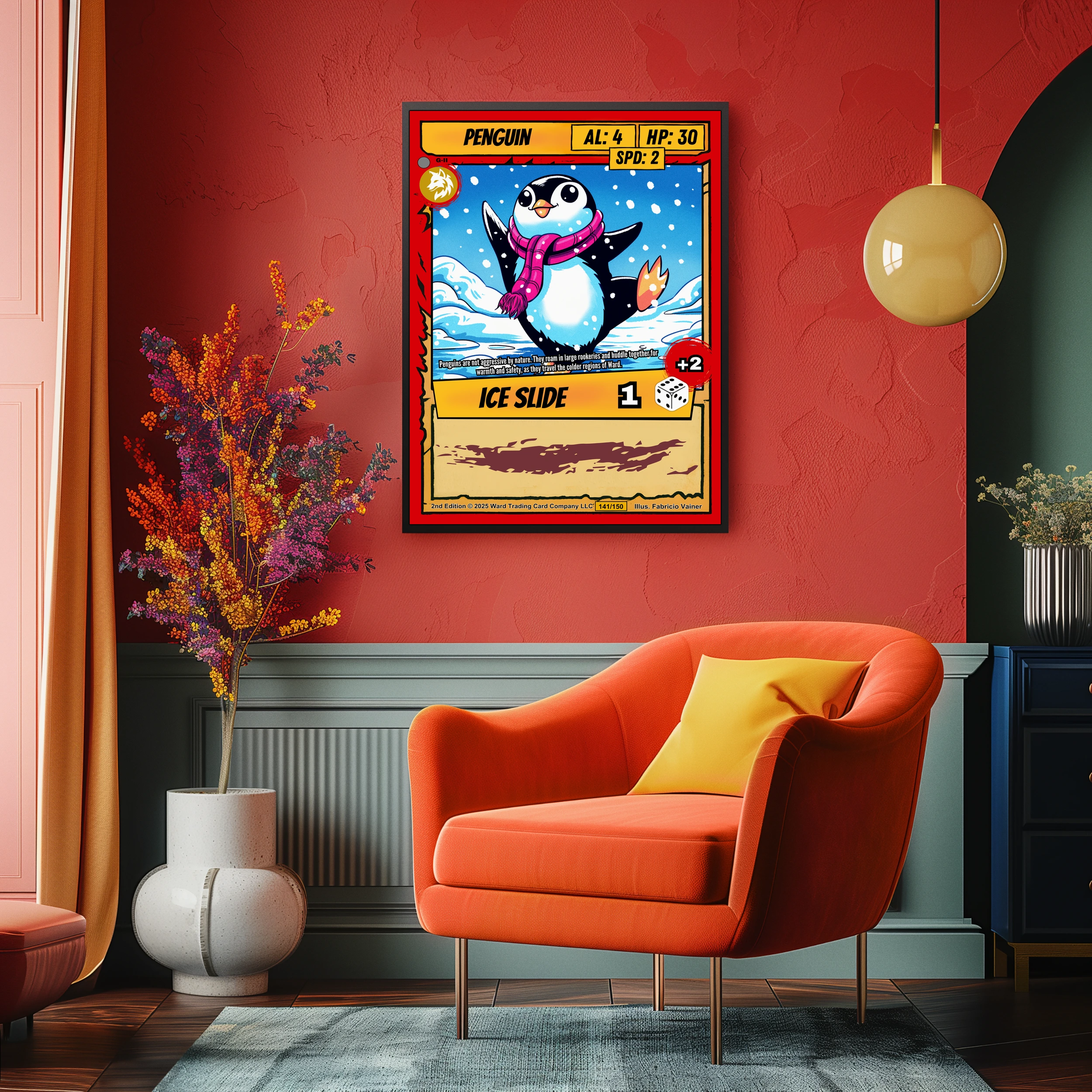 Penguin Fantasy Canvas Artwork from Ward TCG - Image 3