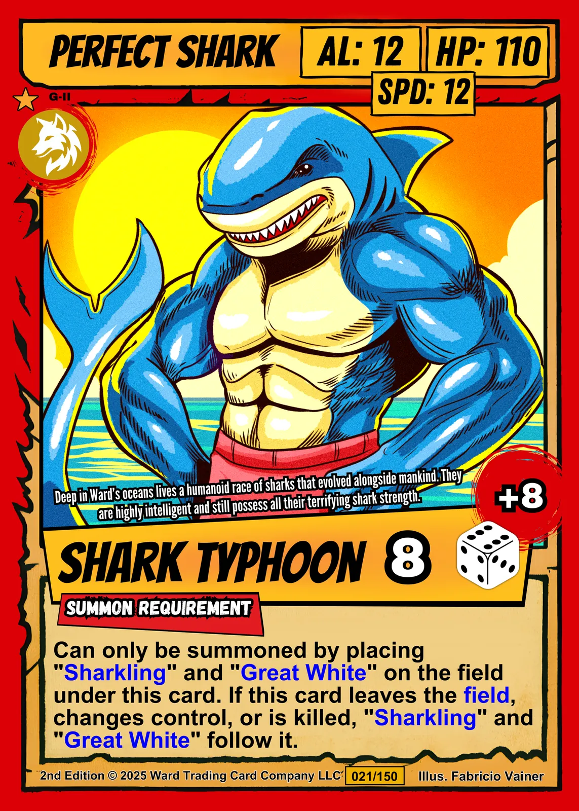 Perfect Shark Fine Art Canvas from Ward TCG - Image 2