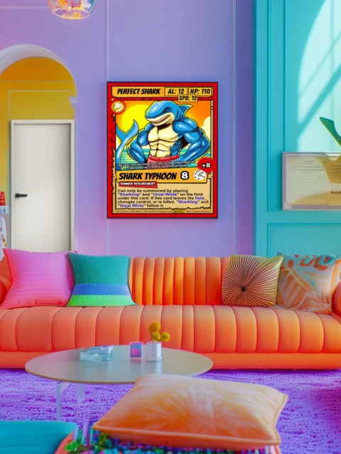 Perfect Shark Fine Art Canvas from Ward TCG