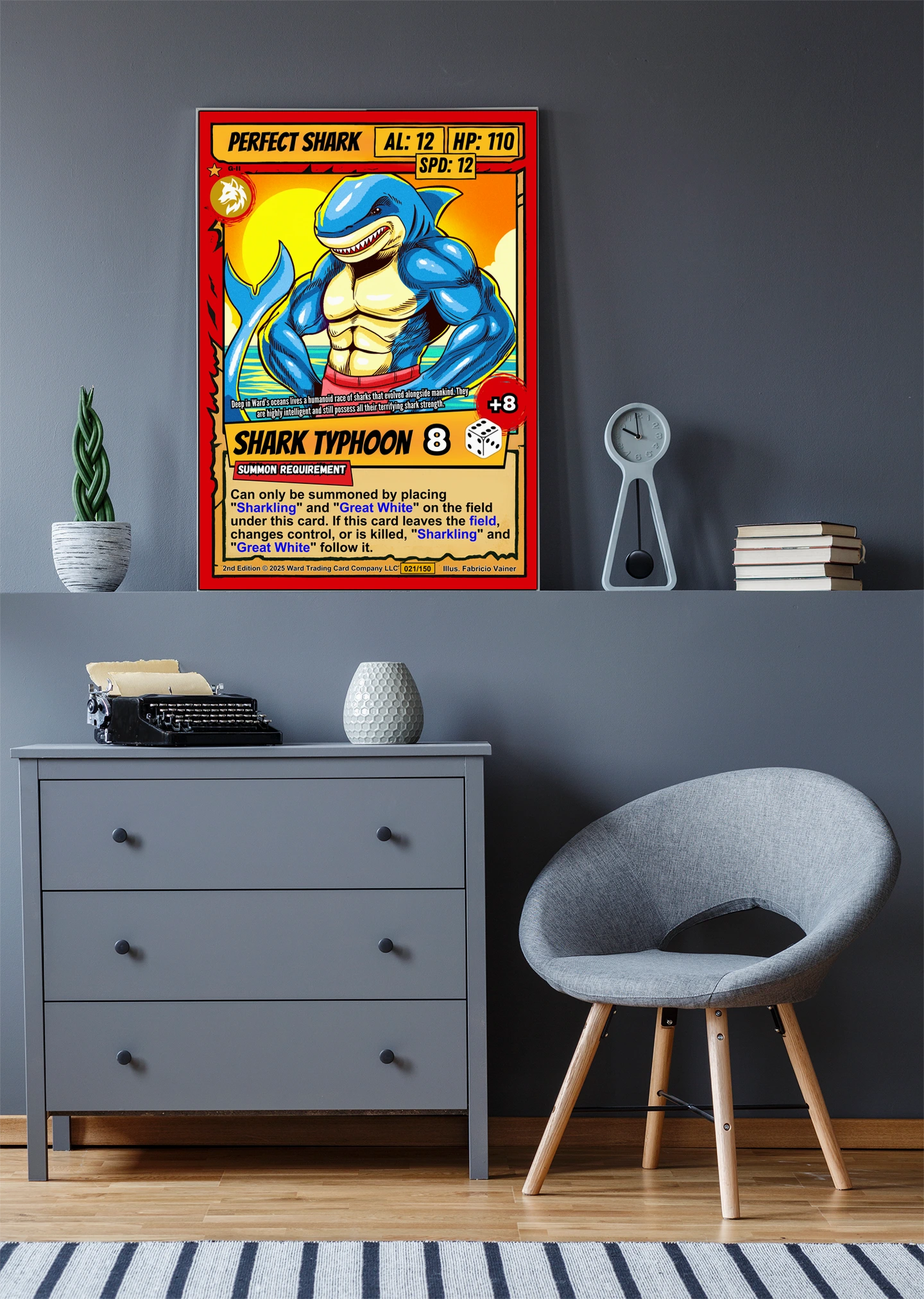 Perfect Shark Fine Art Canvas from Ward TCG - Image 4