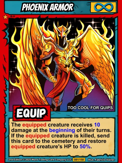 Alternative view of Phoenix Armor Fantasy Wall Art from Ward TCG