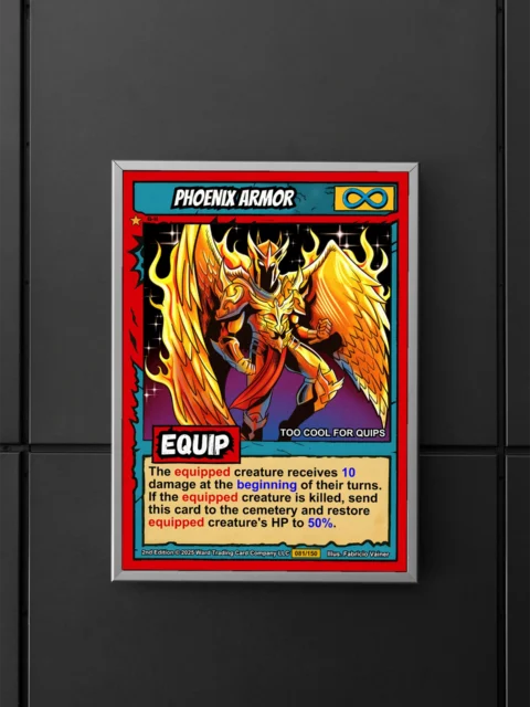 Phoenix Armor Fantasy Wall Art from Ward TCG