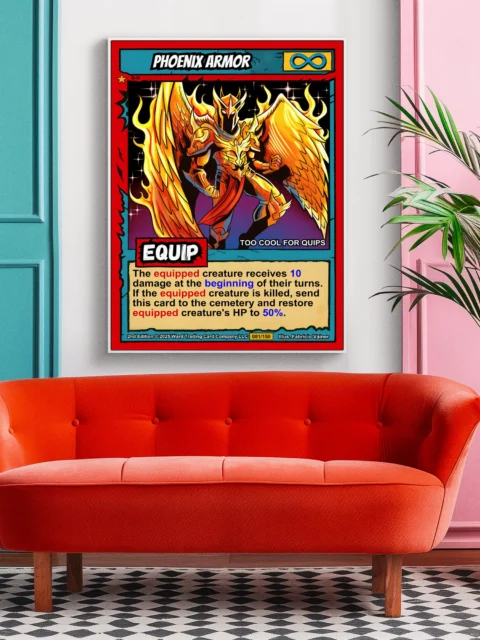 Phoenix Armor Fantasy Wall Art from Ward TCG