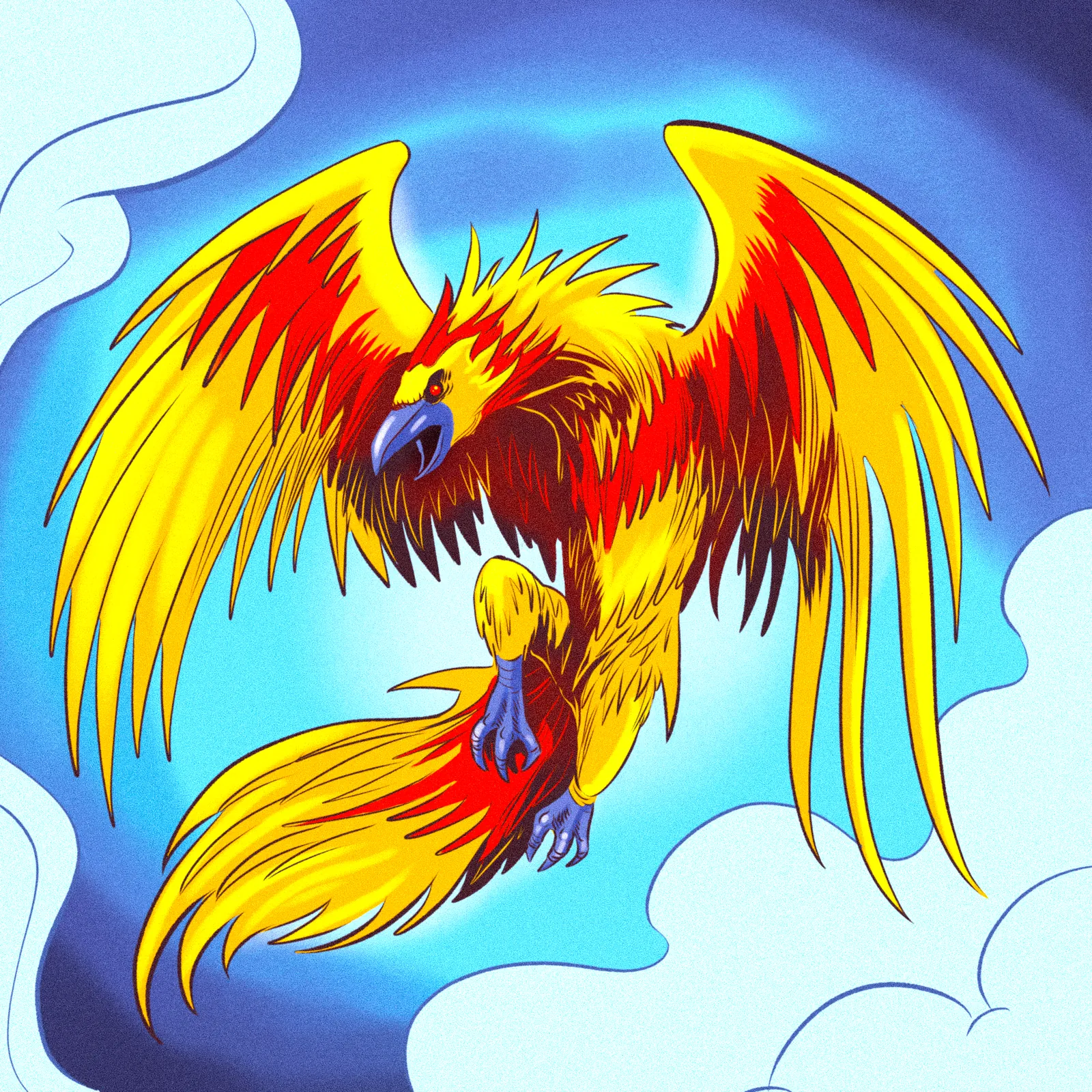 Phoenix Art Canvas Art Print from Ward TCG - Image 2