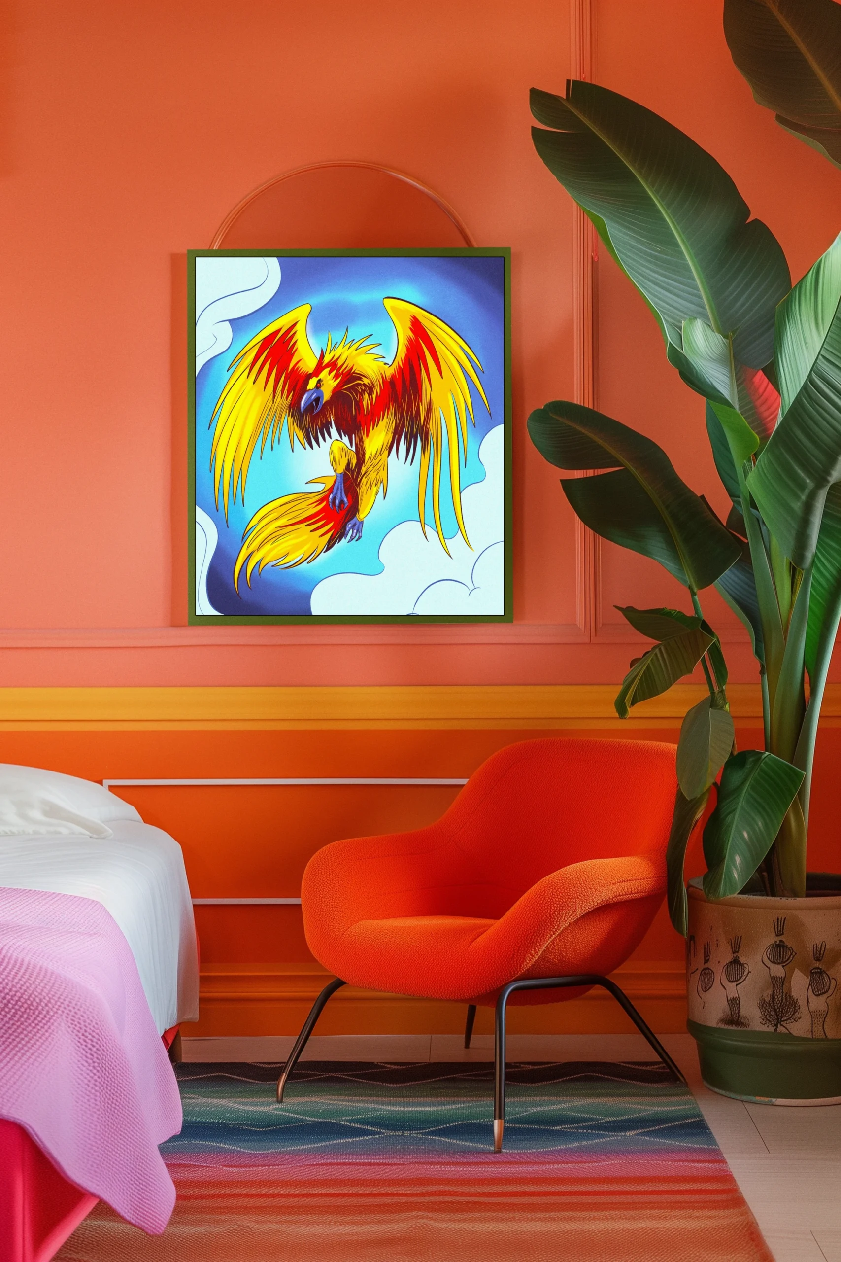 Phoenix Art Canvas Art Print from Ward TCG - Image 5