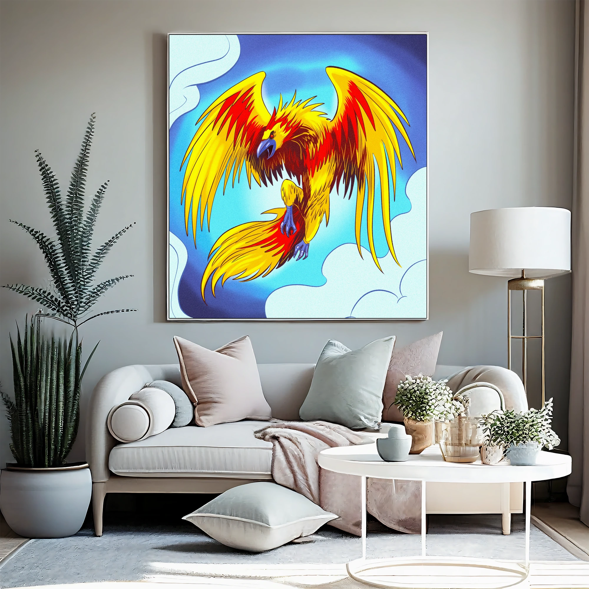 Phoenix Art Canvas Art Print from Ward TCG