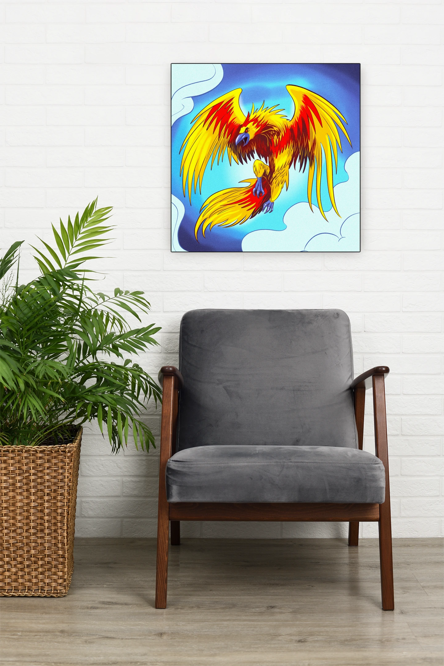 Phoenix Art Canvas Art Print from Ward TCG - Image 3