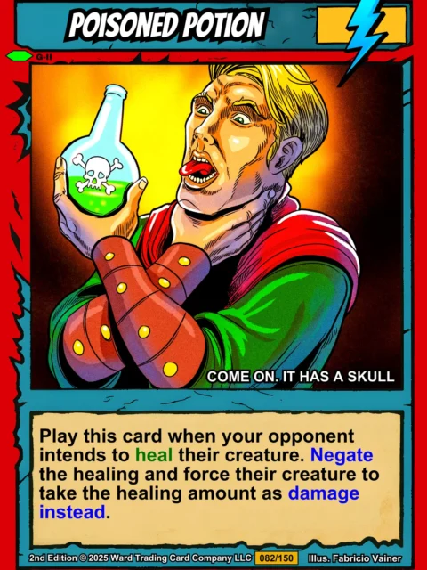 Alternative view of Poisoned Potion Canvas Art Print from Ward TCG