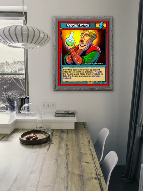 Poisoned Potion Canvas Art Print from Ward TCG