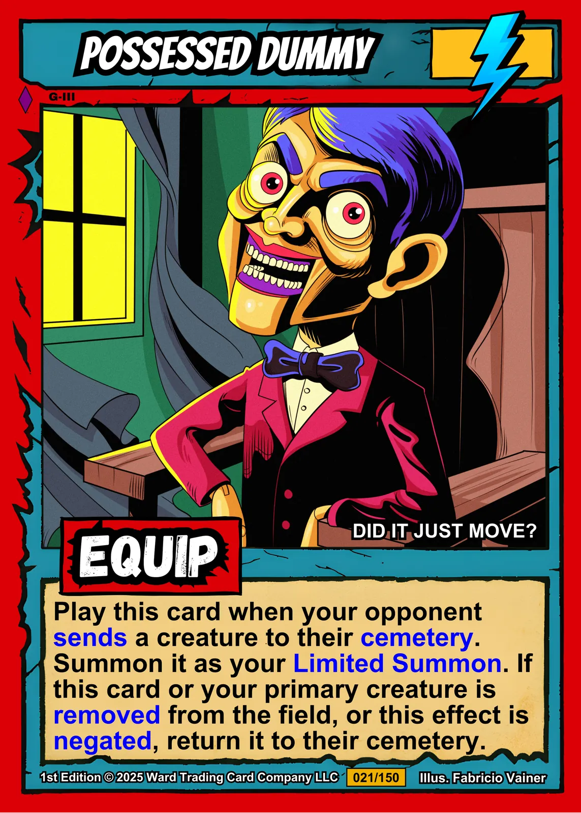 Possessed Dummy Canvas Wall Art from Ward TCG - Image 2