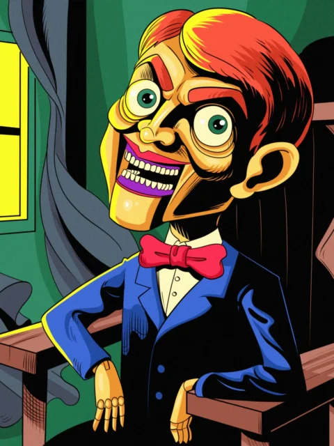 Alternative view of Possessed Dummy Art Canvas Print from Ward TCG