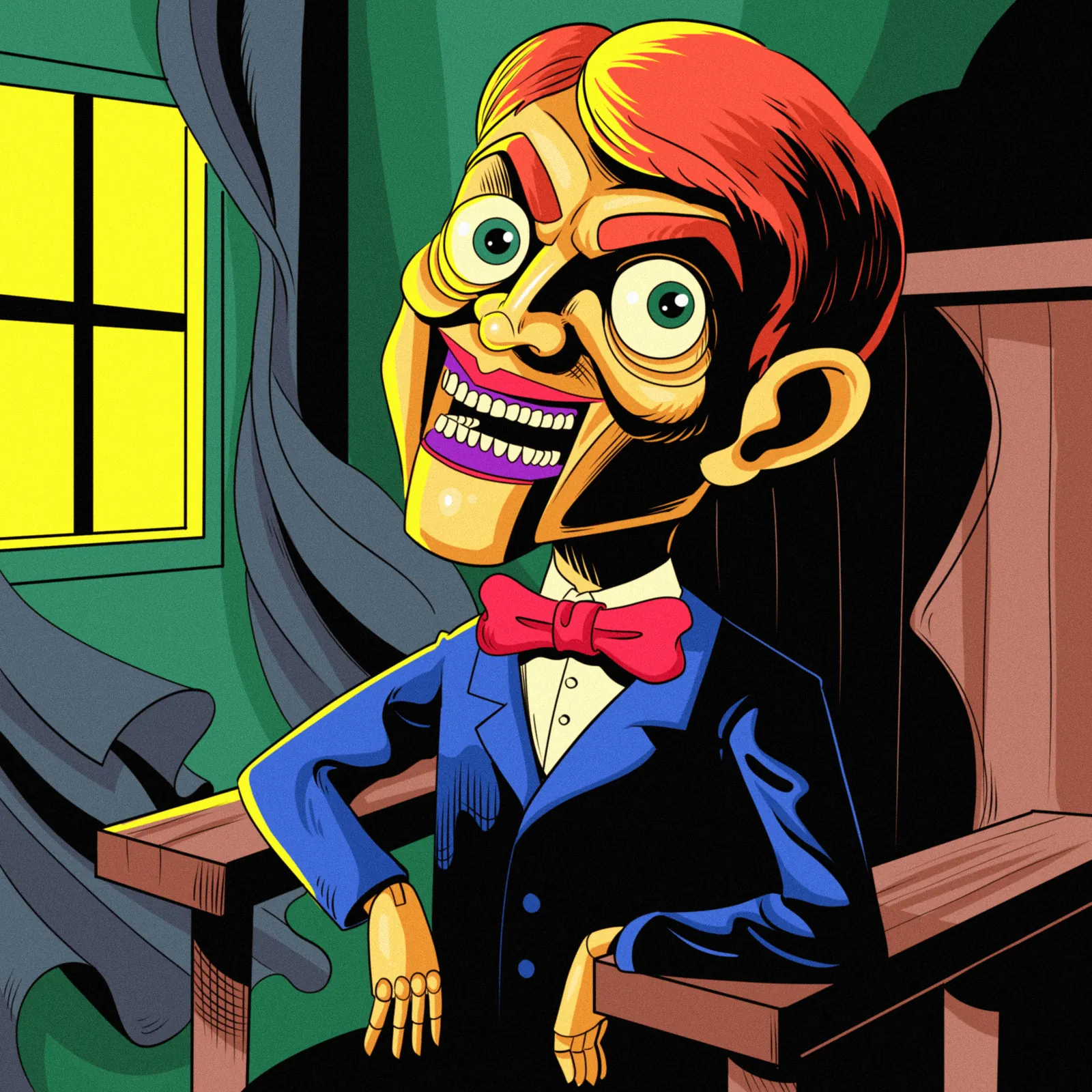 Possessed Dummy Art Canvas Print from Ward TCG - Image 2