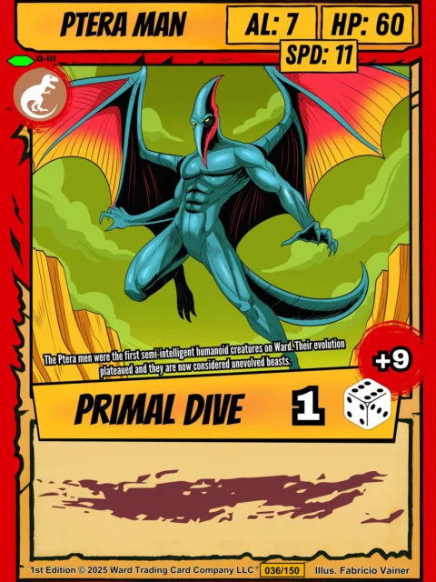 Alternative view of Ptera Man Canvas Print from Ward TCG