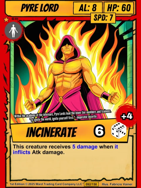 Alternative view of Pyre Lord Gallery Canvas Print from Ward TCG