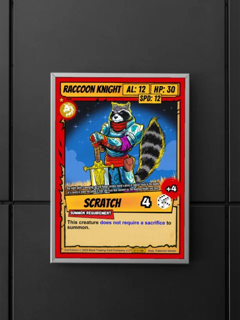 Raccoon Canvas Wall Art from Ward TCG