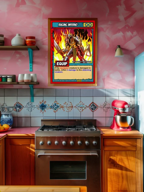 Raging Inferno Gallery Archival Print from Ward TCG