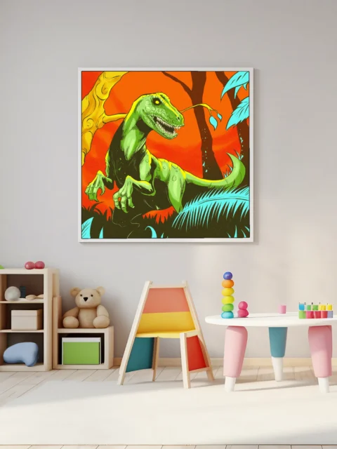 Raptor Art Canvas Print from Ward TCG