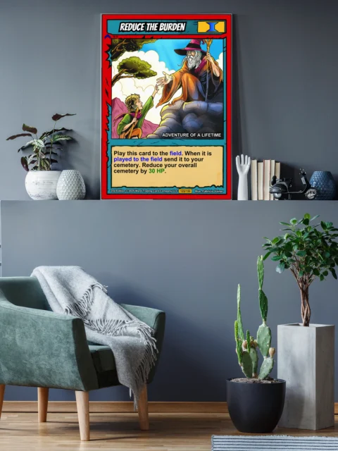 Reduce The Burden Canvas Print from Ward TCG