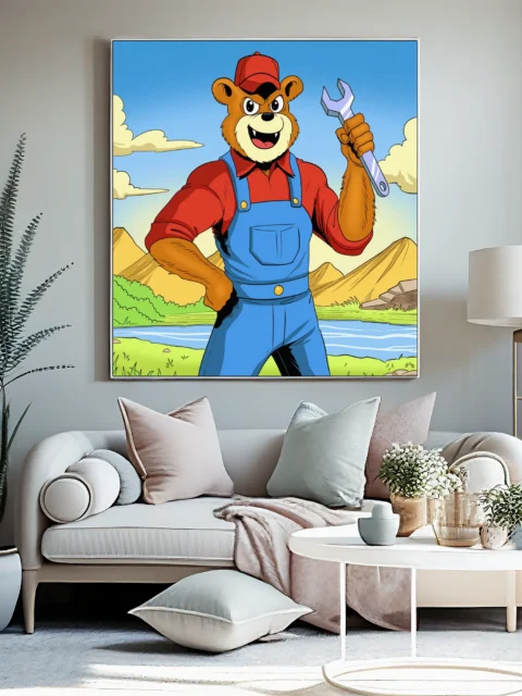 Repair Bear Art Fantasy Wall Art from Ward TCG
